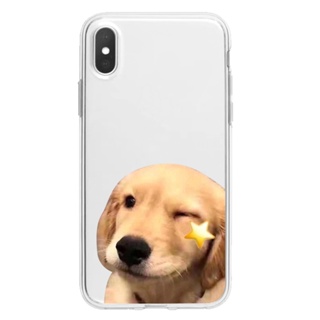 เคสโทรศัพท์มือถือ tpu นิ่ม แบบใส ลาย Golden Retriever 7 plus 6 iPhone12 mini xsm iPhone13 mini iPhone13 SE pro 8 14pro 14plus iPhone14 iPhone12 xr SE iPhoneX iPhone11 14pro max max