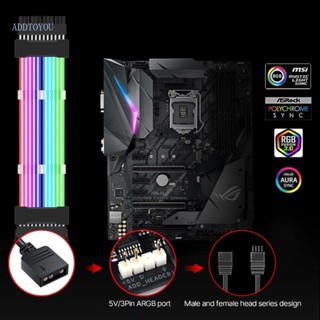 【3C】สายเคเบิลต่อขยายเมนบอร์ด Rgb Flow ATX 24Pin GPU Dual Triple 8Pin สําหรับ PC