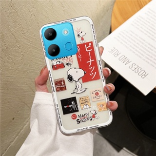 เคสโทรศัพท์มือถือ TPU ใส แบบนิ่ม ลายการ์ตูนสนูปปี้ สําหรับ Infinix Note 30 Pro VIP 30i Hot 30 Play NFC Smart 7 HD Plus 4G 5G