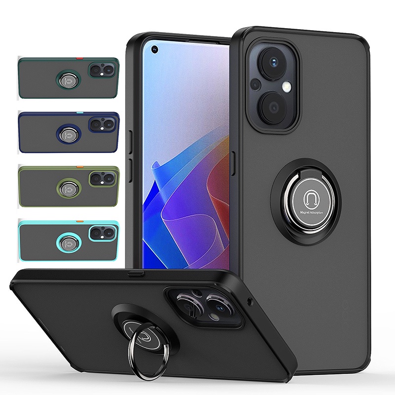 สําหรับ OPPO Reno 7 Z / 8 Z / 7 Lite / 8 Lite 5G เกราะกันกระแทกแหวนขาตั้งป้องกันปกหลัง