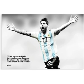 Lionel โปสเตอร์ผ้าใบ ลาย Messi ขนาด 12x18 นิ้ว 30x45 ซม. สําหรับตกแต่งผนังห้องเด็กผู้ชาย