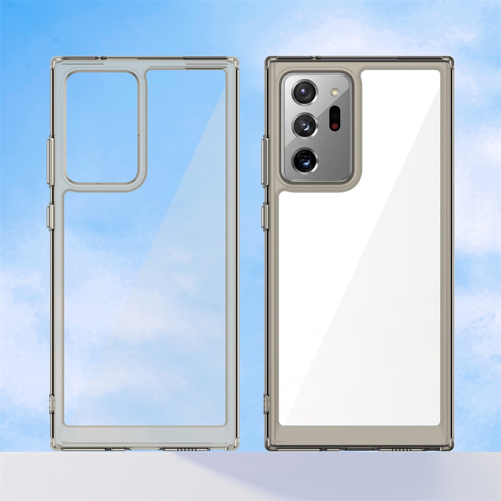 เคสโทรศัพท์มือถือ PC TPU แบบใส กันกระแทก สําหรับ Samsung Galaxy Note 20 Ultra Note 10 Plus 10+ 5G - รูปที่ 2