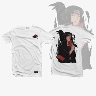 อนิเมะเสื้อยืด Naruto Itachi of the Sharingan อนิเมะเสื้อยืดผ้าฝ้ายพิมพ์ลายลำลองสุดเท่ของคุณ เกม