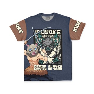 เสื้อยืด พิมพ์ลาย Hashibira Inosuke Demon Slayer แฟชั่นสตรีท