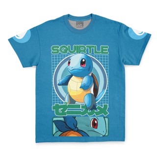 เสื้อยืด พิมพ์ลาย Squirtle Pokemon Streetwear แฟชั่นสตรีท