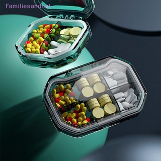 Familiesandhot&gt; 4/6 ช่อง ยา ออแกไนเซอร์ รายสัปดาห์ เดินทาง ยา กล่องคอนเทนเนอร์ ยา เคสอย่างดี