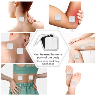 10/20pcs เครื่องกระตุ้นกล้ามเนื้อ Electrode Pads เจลผ้าไม่ทอ Self กาวเปลี่ยนแผ่นสําหรับ Tens Digital Therapy เครื่อง