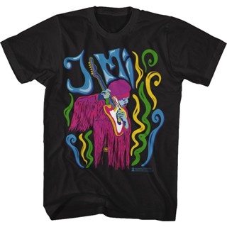 เสื้อยืด ลาย Psychedelic Jimi Hendrix