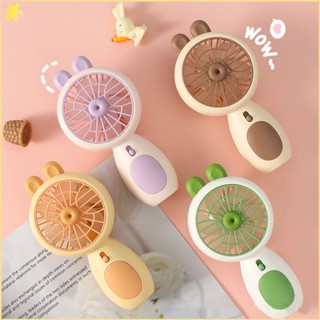 [LBE] Cute Candy Rabbit Usb Handheld Small Electric Fan Summer Outdoor Office Desktop Portable Mini Small Electric Fan With Light