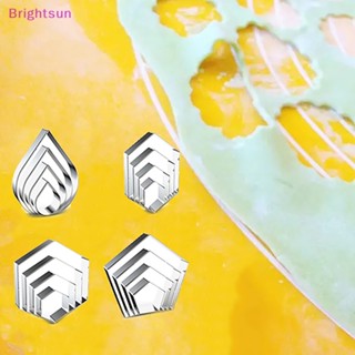 Brightsun ชุดแม่พิมพ์ตัดคุ้กกี้ อัญมณี ทรงหกเหลี่ยม ขนาดใหญ่