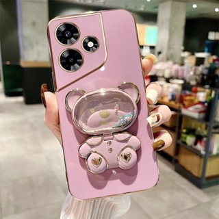 เคสโทรศัพท์ซิลิโคน TPU แบบนิ่ม ลายการ์ตูนหมี ป้องกันกล้อง สําหรับ OPPO Realme C53 Realme Narzo N53