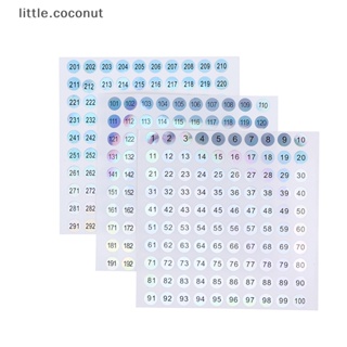 [little.coconut] สติกเกอร์เลเซอร์ ตัวเลข 1-300 กันน้ํา สําหรับติดตกแต่งเล็บ