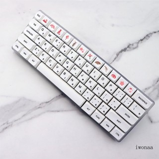 Iwo ชุดปุ่มกดคีย์บอร์ด PBT สีย้อม สําหรับคีย์บอร์ด Mechanical