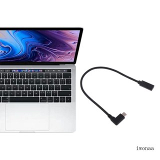 Iwo สายเคเบิลต่อขยาย Type C USB Type C ตัวเมีย เป็นตัวผู้