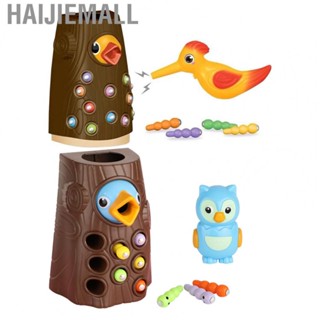 Haijiemall Magnetic Bird  Toy Plastic Tree Stem Worm Catching Game for Children Early Educational Montessori