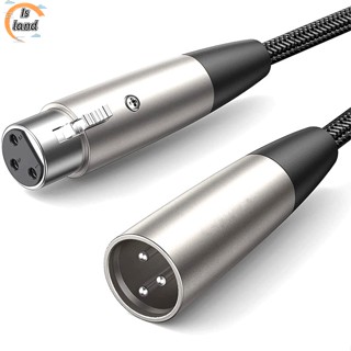 【IS】สายเคเบิลไมโครโฟน Xlr ตัวผู้ เป็นตัวเมีย สําหรับลําโพง สตูดิโอฮาร์โมไนเซอร์