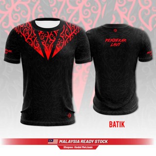 พร้อมส่ง เสื้อยืด พิมพ์ลาย PENDEKAR LAUT DESIGN HITAM สําหรับผู้ชาย