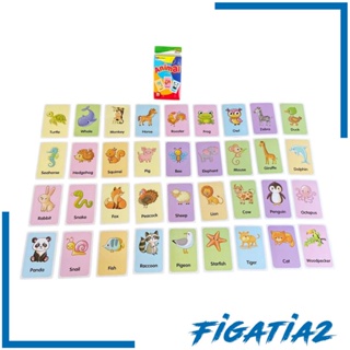 [Figatia2] การ์ดแฟลชการ์ด ของเล่นเสริมการเรียนรู้ สําหรับเด็กวัยหัดเดิน 36 ชิ้น