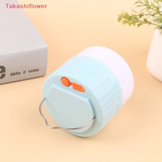 (Takashiflower) หลอดไฟฉุกเฉิน แบบชาร์จ USB สําหรับเต็นท์ กลางแจ้ง เดินป่า บาร์บีคิว