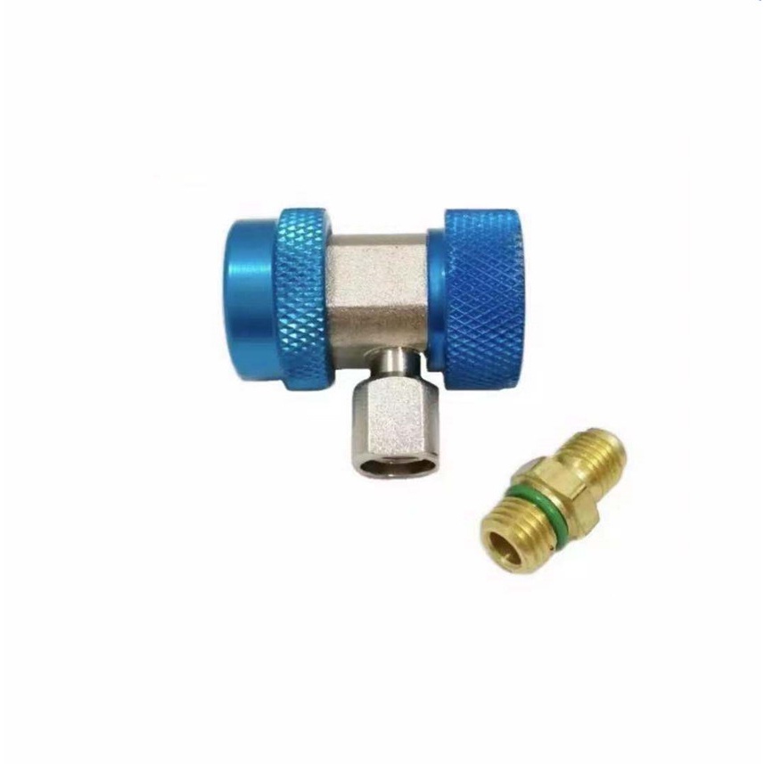 คอปเปอร์ เติมน้ํายาแอร์ R134a (สีน้ําเงิน) AC Coupler R-134a ฝั่งLow side เติมน้ำยาแอร์ R-134a - รูปที่ 4