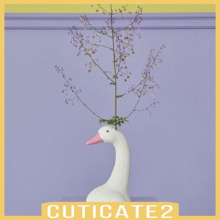 [Cuticate2] แจกันเซรามิค รูปหงส์ สําหรับตกแต่งห้องนอน ห้องรับประทานอาหาร งานแต่งงาน