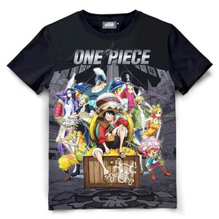 เสื้อยืดวันพีช ผ้าสปอร์ต One piece STAMPEDE-1126-BK [S-5XL]