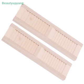 [Beautyupyang] ชัตเตอร์จิ๋ว 1/12 DIY อุปกรณ์เสริม สําหรับตกแต่งบ้านตุ๊กตา 2 ชิ้น