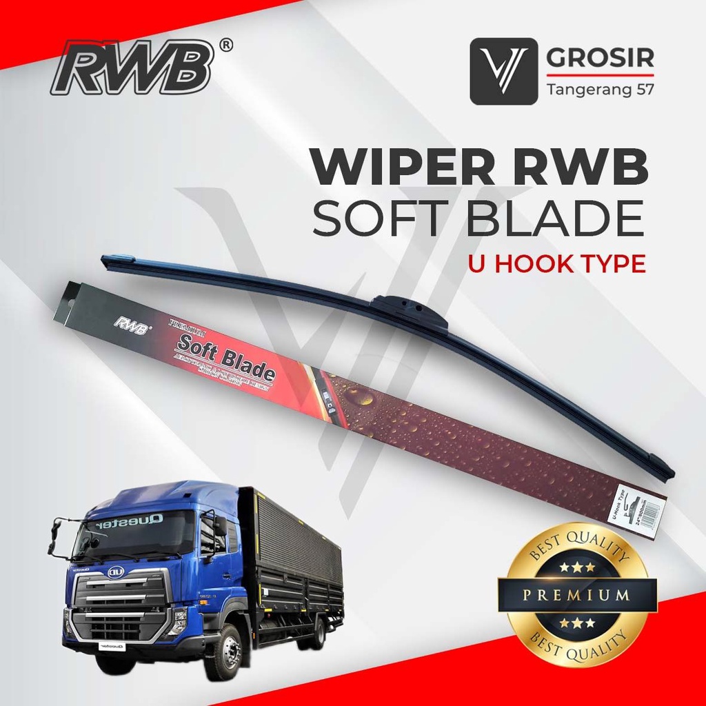 WIPER UD รถบรรทุก 3 QUESTER GWE 410 Soft Blade RWB 3 ชิ้น