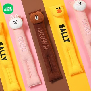 [LINE Friends] LINE FRIENDS แถบปลั๊ก กันรั่ว ลายหมีสีน้ําตาล สําหรับติดเบาะรถยนต์