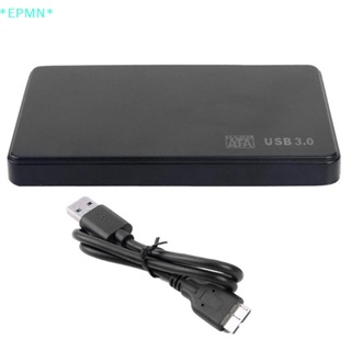 Epmn&gt; เคสฮาร์ดไดรฟ์ SATA เป็น USB3.0 HDD ขนาด 2.5 นิ้ว พร้อมสายเคเบิล Usb 3.0 สําหรับ SSD