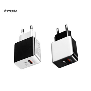 Turbobo อะแดปเตอร์ที่ชาร์จ USB ติดผนัง แบบพกพา สําหรับโทรศัพท์ แท็บเล็ต