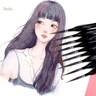 Dudu ชุดแปรงลงรายละเอียด ขนาดเล็ก สําหรับวาดภาพศิลปะ 6 7 9 10 ชิ้น