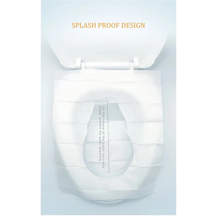 BOYO กระดาษรองนั่ง 1แพ็ค10ชิ้น แบบพกพา สะอาด ปลอดภัย แผ่นรองนั่งชักโครก วางบนฝารองนั่งชักโครก thumbnail 5