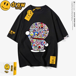 Drew bear เสื้อยืดคอกลม แขนสั้น ผ้าฝ้าย อินเทรนด์ สําหรับผู้ชายและผู้หญิง