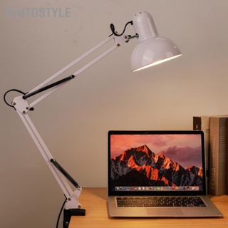 PLUTOSTYLE โคมไฟอ่านหนังสือ LED พร้อมคลิปปรับโคมไฟตั้งโต๊ะแบบปรับได้สำหรับงานซ่อมแซมงานสักเย็บปักถักร้อย