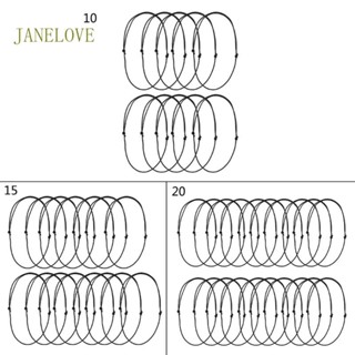 Jlove สายเชือกหนัง สีดํา สําหรับทําเครื่องประดับ สร้อยคอ 10 ชิ้น