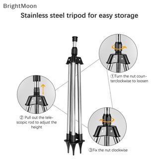 Brightmoon หัวสปริงเกลอร์ชลประทาน หมุนได้ 360 องศา พร้อมขาตั้งกล้อง รองรับแท็กอัตโนมัติ สําหรับรดน้ําในสวน