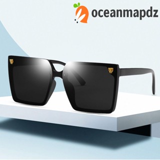 OCEANMAPDZ แว่นตากันแดด เลนส์โพลาไรซ์ ขนาดใหญ่ ป้องกันแสงสะท้อน สไตล์เกาหลี สําหรับผู้หญิง