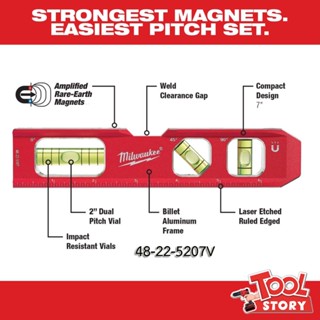 Milwaukee 48-22-5207 V  ระดับน้ำ Billet Torpedo (Metric)