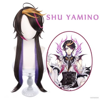 Si NIJISANJI Vtuber Shu Yamino วิกผมคอสเพลย์ อนิเมะ ฮาโลวีน