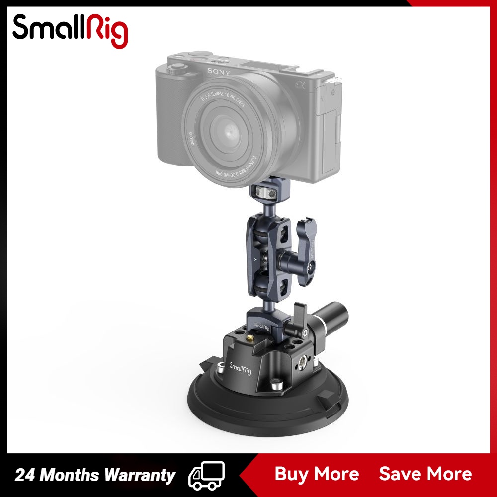 Smallrig 4 "ชุดรองรับการติดตั้งกล้องแบบถ้วยดูดสําหรับถ่ายภาพยานพาหนะ 4236C