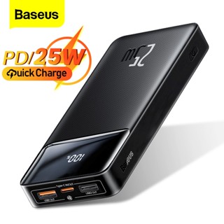 Baseus พาวเวอร์แบงค์ 25W 20000mAh แบบพกพา ชาร์จเร็ว สําหรับ iPhone Xiaomi