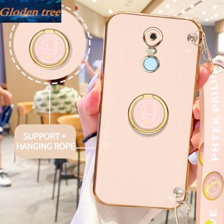 เคสโทรศัพท์มือถือ ลายต้นไม้ Gloden พร้อมขาตั้ง และสายคล้อง สําหรับ Xiaomi Redmi 5 Plus Redmi 8 8A Pro 8A