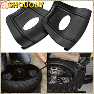 SHOUOUY เครื่องมือซ่อมแซมขอบล้อรถยนต์ สําหรับ ATV Quad Rimshield Shield Protector 2 ชิ้น