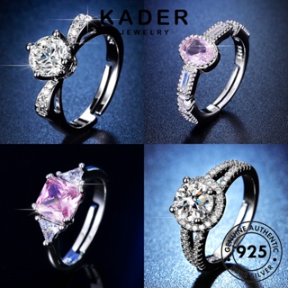 Kader Jewelry แหวนเงิน 925 ประดับเพชรโมอิส เรียบง่าย เครื่องประดับ สําหรับผู้หญิง M066