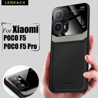 Lereach เคสโทรศัพท์มือถือหนัง ป้องกันรอยนิ้วมือ ป้องกันน้ํามัน หรูหรา สําหรับ Xiaomi Poco F5 Pro X5 Pro 5G