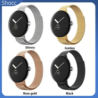 Shocc สายนาฬิกาข้อมือสเตนเลส แม่เหล็ก แบบเปลี่ยน สําหรับ Pixel Watch