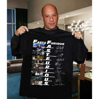 การออกแบบเดิมเสื้อยืด Unisex Fast and Furious thank you for the Memories-เสื้อยืดสีดำS-5XL