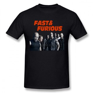 เสื้อยืดแขนสั้น ผ้าฝ้าย พิมพ์ลาย Fate Fast And Furious พลัสไซซ์ สําหรับผู้ชาย ไซซ์ 4XL 5XL 6XL XS-4XL-5XL-6XL