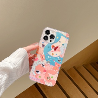 เคสโทรศัพท์มือถือแบบแข็ง สองชั้น กันกระแทก ลายการ์ตูนกระต่ายเทพนิยาย DIY สําหรับ Iphone 14promax 13 12 11 14pro 13